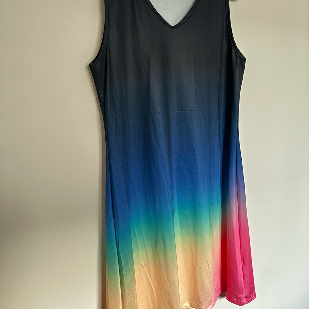 Multicolor Ombre Sleeveless Dress - Brand New. No Tag.